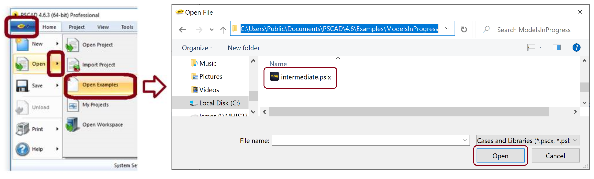 PSCAD v4.6.3 - Loading Intermediate Workspace.png (286 KB)